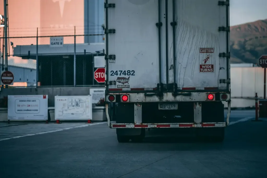 truck in waiting zone